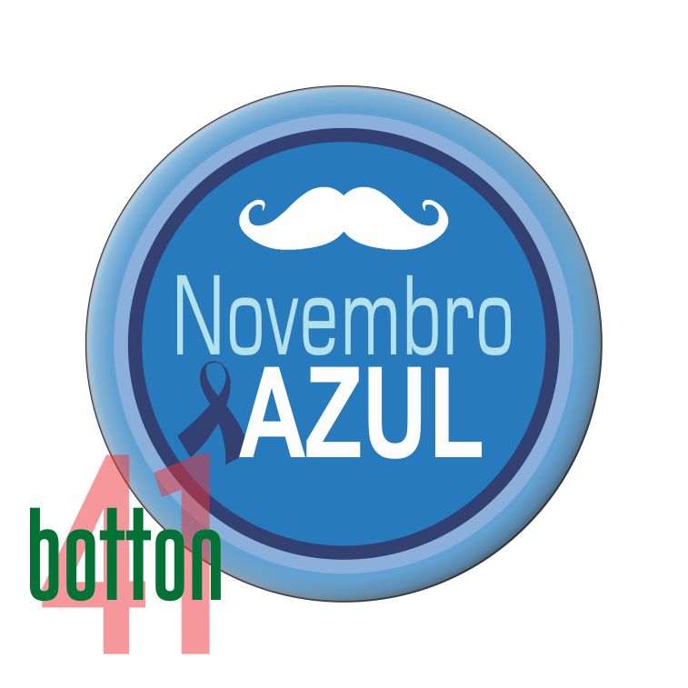 30 ou mais bottons Promocionais Novembro Azul