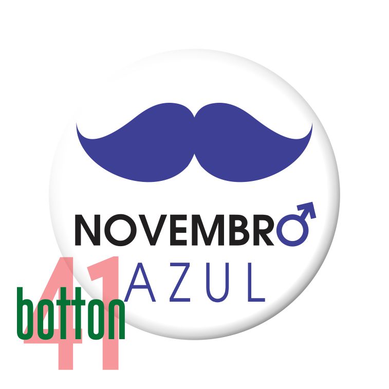 30 ou mais bottons Promocionais Novembro Azul